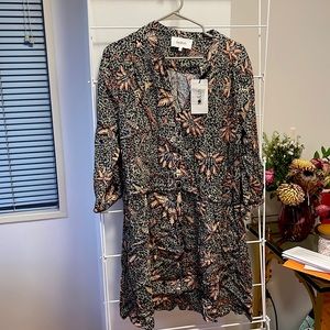 NWT ba&sh mini floral patterned dress